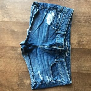 American eagle jean shorts distressed